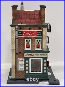 Dept 56 COCA-COLA SODA FOUNTAIN 56.59221 Christmas In the City Retired-NEW