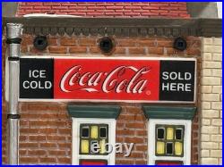 Dept 56 COCA-COLA SODA FOUNTAIN 56.59221 Christmas In the City Retired-NEW