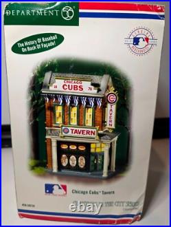 Dept 56 Chicago Cubs Tavern Christmas in the City Series 2004 NOS NIB RARE