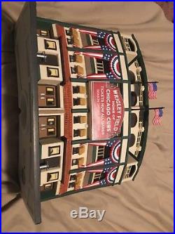 Dept 56 Chicago Cubs Wrigley Field Lighted Stadium Facade Christmas in the City