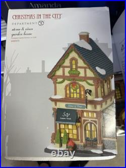 Dept 56 Christmas In City Stems and Vines Garden House Limited Edition 2,018
