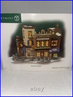 Dept 56 Christmas In The City 5th Avenue Shoppes #59212 Brand New