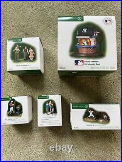 Dept 56 Christmas In The City Baseball Accessory Pieces Lot Of 5