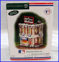 Dept 56 Christmas In The City Chicago Cubs Souvenir Shop NIB 56.59227 Baseball