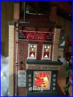 Dept 56 Christmas In The City Coca Cola Soda Fountain