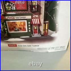 Dept 56 Christmas In The City Coca Cola Soda Fountain New