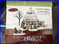 Dept 56 Christmas In The City Crystal Gardens Conservatory # 59219 Bnib Rare