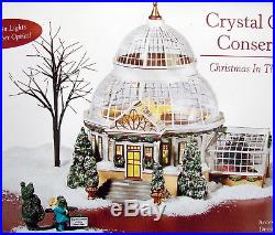 Dept 56 Christmas In The City Crystal Gardens Conservatory Set of 4 56.59219 MIB