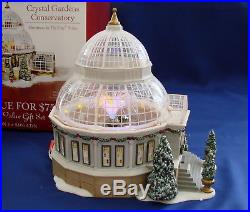 Dept 56 Christmas In The City Crystal Gardens Conservatory Set of 4 56.59219 MIB