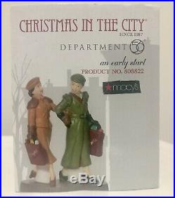 Dept 56 Christmas In The City Dayfield's + An Early Start (Shoppers) As Macys
