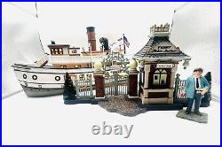 Dept 56 Christmas In The City East Harbor Ferry (Full Set Of 3) With Box