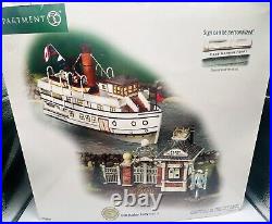 Dept 56 Christmas In The City East Harbor Ferry (Full Set Of 3) With Box