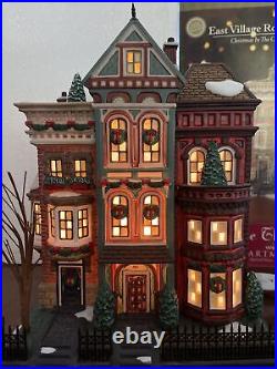 Dept 56 Christmas In The City East Village Row House Mint In Box 59266