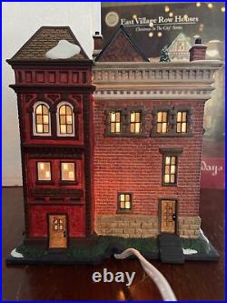 Dept 56 Christmas In The City East Village Row House Mint In Box 59266