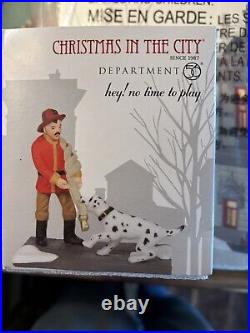 Dept 56 Christmas In The City Engine Company 31 Hey! No Time To Play Brand New