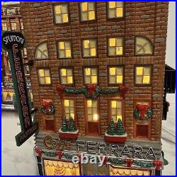 Dept 56 Christmas In The City Ferrara Bakery & Cafe #59272 In Original Box RARE Dept 56 Christmas In The City Ferrara Bakery & Cafe #59272 In Original Box RARE