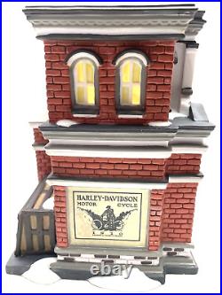 Dept 56 Christmas In The City'Harley Davidson City Dealership' 59202 3D BOX