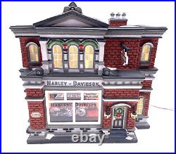 Dept 56 Christmas In The City'Harley Davidson City Dealership' 59202 3D BOX