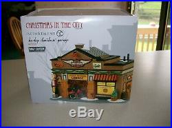 Dept 56 Christmas In The City Harley-davidson Garage Plus Extras