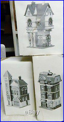 Dept. 56 Christmas In The City Houses, Lot Of 5, A Christmas Bargain