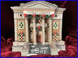 Dept 56 Christmas In The City Hudson Public Library NEW 56.58942