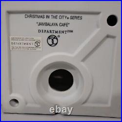 Dept. 56 Christmas In The City Jambalaya Cafe 56.59265 Flaw Read 2006 See Pics