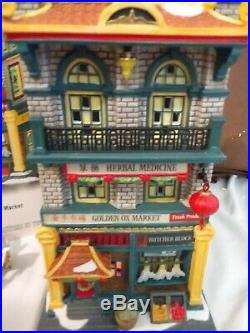 Dept 56 Christmas In The City Lighted 2008 THE GOLDEN OX MARKET 805533 Retired
