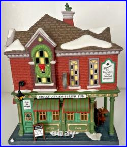 Dept 56 Christmas In The City Molly O'Brien's Irish Pub 56.58952 withbox