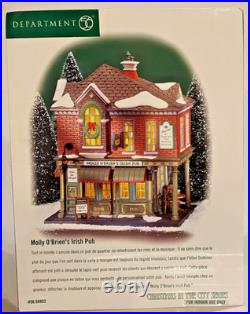 Dept 56 Christmas In The City Molly O'Brien's Irish Pub 56.58952 withbox