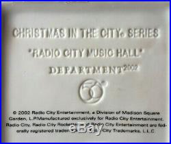 Dept 56 Christmas In The City RADIO CITY MUSIC HALL In Original Box 56-58924