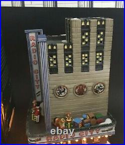 Dept 56 Christmas In The City Radio City Music Hall In Box with Trees READ-FLAW