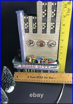 Dept 56 Christmas In The City Radio City Music Hall In Box with Trees Rare Retired