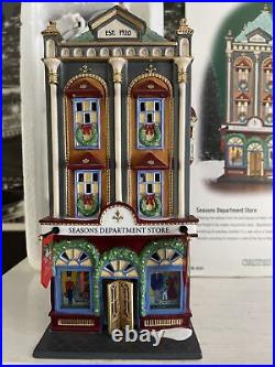 Dept 56 Christmas In The City Seasons Department Store #59201 2002 Mint In Box