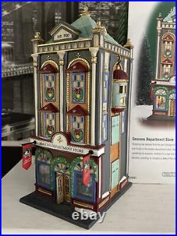 Dept 56 Christmas In The City Seasons Department Store #59201 2002 Mint In Box