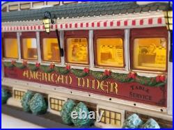 Dept 56 Christmas In The City Series American Diner 2007 Complete Works Great