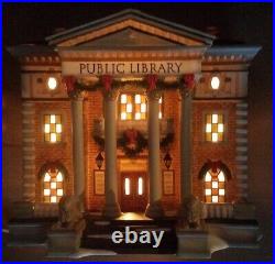 Dept 56-Christmas In The City Series-Hudson Public Library No org box