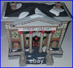 Dept 56-Christmas In The City Series-Hudson Public Library No org box