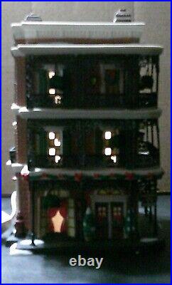 Dept 56 Christmas In The City Series Jambalaya Café with box and light cord