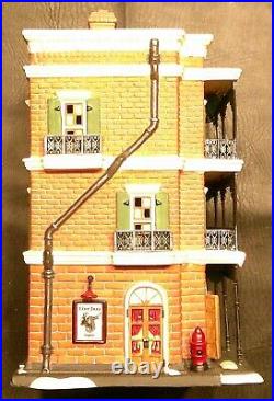 Dept 56 Christmas In The City Series Jambalaya Café with box and light cord