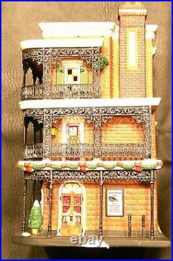 Dept 56 Christmas In The City Series Jambalaya Café with box and light cord