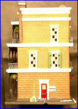 Dept 56 Christmas In The City Series Jambalaya Café with box and light cord