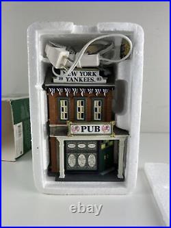 Dept 56 Christmas In The City Series New York Yankees Pub