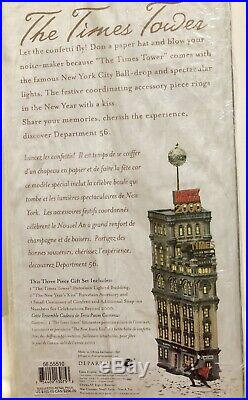 Dept 56 Christmas In The City Times Tower Set Times Square New Years Eve #55510