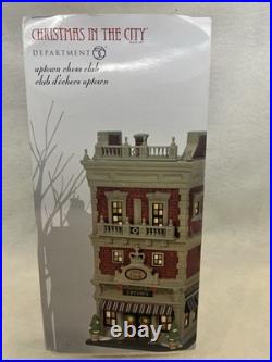 Dept 56 Christmas In The City Uptown Chess Club #6009754 NEW