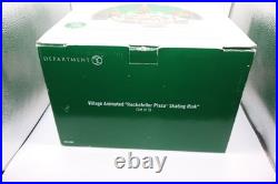 Dept 56 Christmas In The City Village Animated Rockefeller Plaza Skating Rink