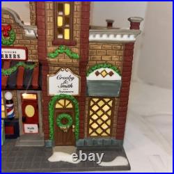 Dept 56 Christmas In The City Village Riverside Row Shops Nib