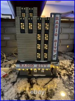 Dept 56 Christmas In The city Radio City Music Hall & 2 Sets Of Rockettes