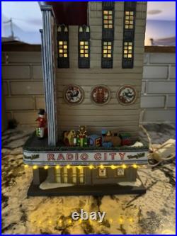 Dept 56 Christmas In The city Radio City Music Hall & 2 Sets Of Rockettes