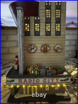 Dept 56 Christmas In The city Radio City Music Hall & 2 Sets Of Rockettes
