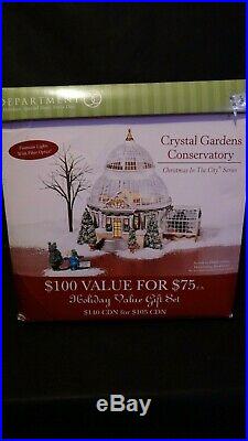 Dept 56 Christmas In the City Crystal Gardens Conservatory 59219 Retired